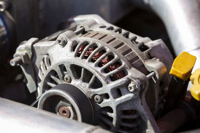 Close-up of vintage car