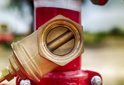 Close-up of fire hydrant