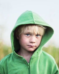 Portrait of boy looking at camera