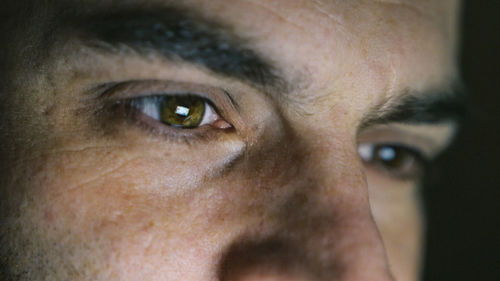 Close-up portrait of man