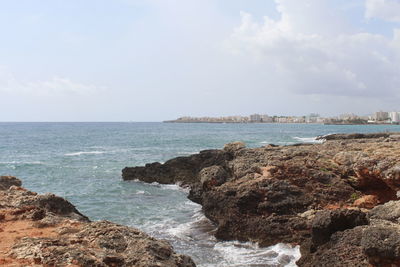 Scenic view of sea against sky