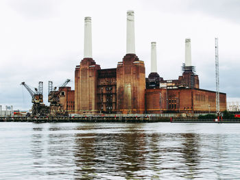 View of factory at waterfront