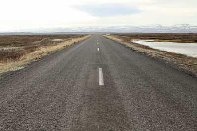 Road passing through landscape