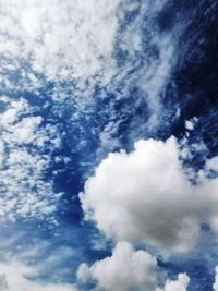 Low angle view of cloudy sky