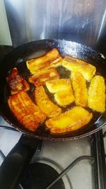 Close-up of preparing food