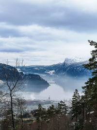 Scenic view of landscape against sky