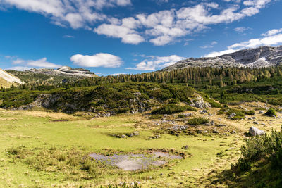 Scenic view of landscape against sky