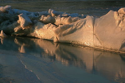 Rock formations in sea