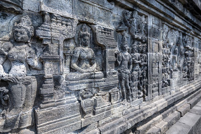 View of buddha statue in temple