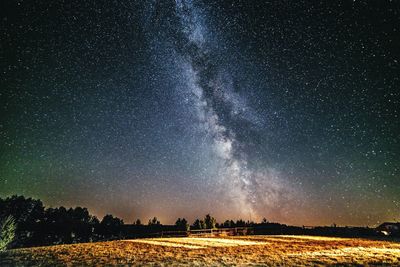 Low angle view of starry sky