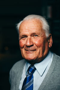 Close-up portrait of senior businessman