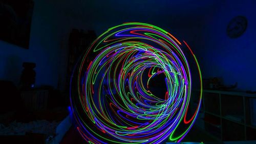 Light trails at night