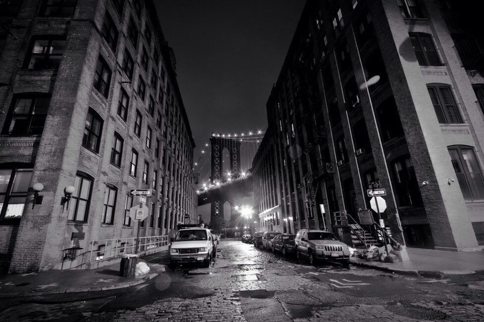 CARS ON STREET AT NIGHT