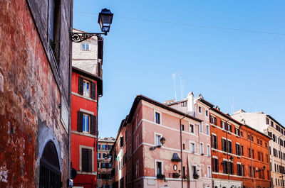 Street light on building