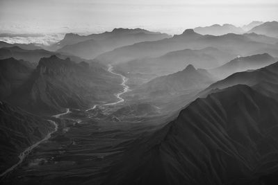 Scenic view of mountains