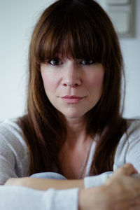 Close-up portrait of young woman