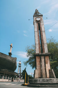 Low angle view of clock tower