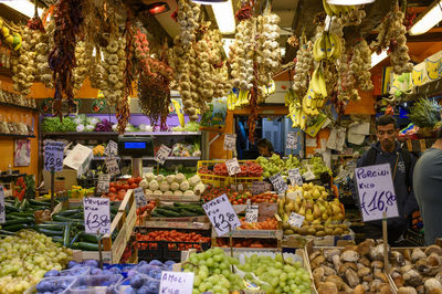 Food for sale in market