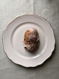 Close-up of food in plate on table