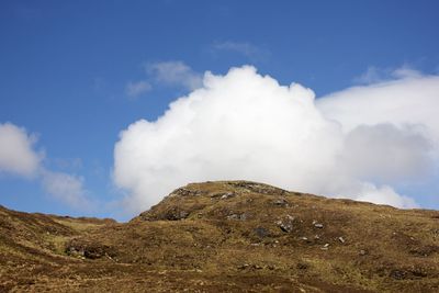 Low angle view of mountain against sky