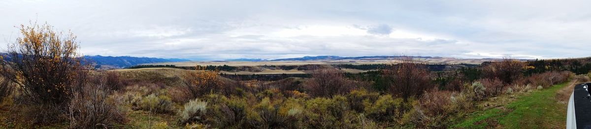 Panoramic view of landscape against sky