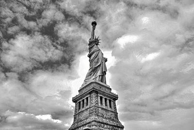 Low angle view of statue