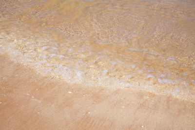 Full frame shot of water on beach