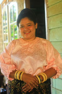 Portrait of a smiling young woman