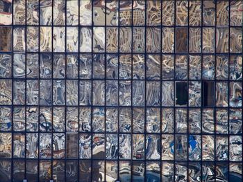 Full frame shot of glass building