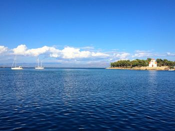 Scenic view of calm sea