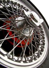 Close-up of motorcycle