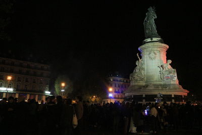 Crowd at night