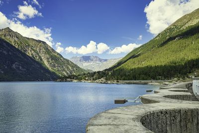 Lake of ceresole, piedmont 