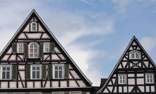 Low angle view of building against sky