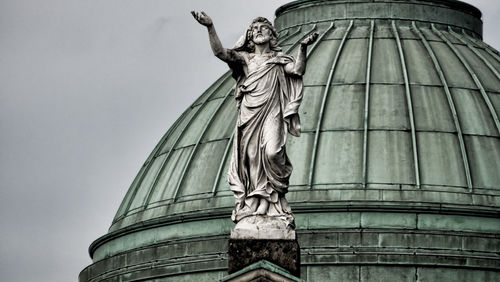 Low angle view of statue