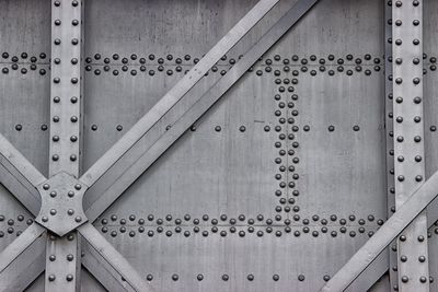 Full frame shot of metallic structure