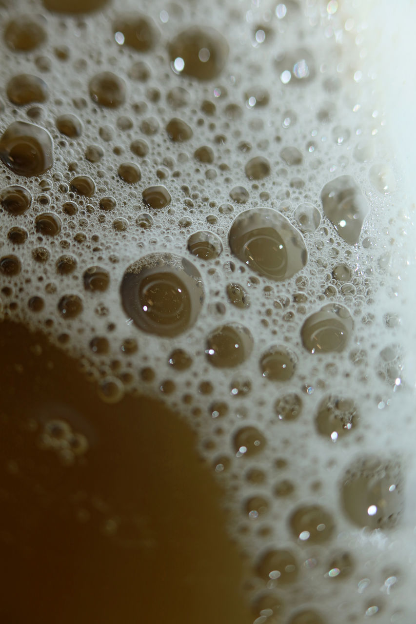 HIGH ANGLE VIEW OF WATER IN GLASS