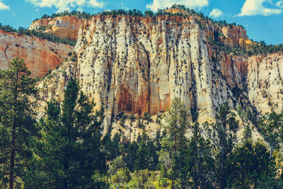 View of rock formations