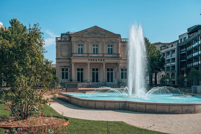 Fountain in park