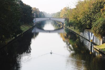 Bridge over river against sky