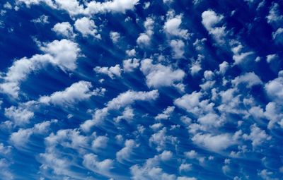 Low angle view of cloudy sky