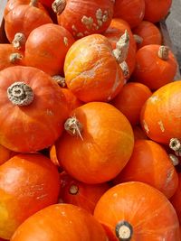 Full frame shot of oranges in market