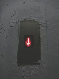 Close-up of red light