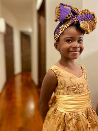 Portrait of a smiling young girl