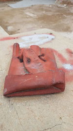 Close-up of crab on sand