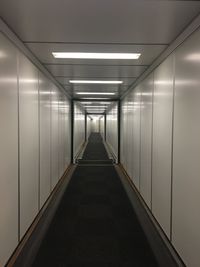 Empty corridor in office
