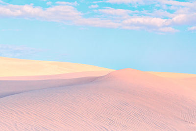 Scenic view of desert against sky