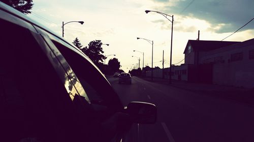 Road at sunset