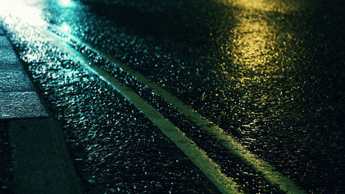 Full frame shot of wet street