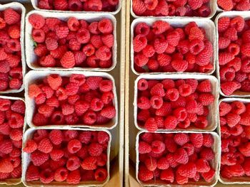 Full frame of strawberries